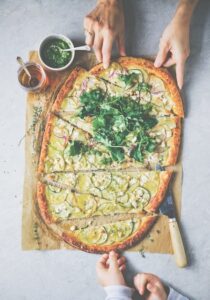 Kvetakova pizza s bramborami