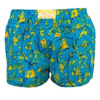 Dětské barevné trenýrky navržené malířem Petrem Jáchymem