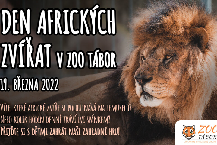 Den afrických zvířat v táborské zoologické