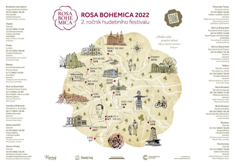 Festival Rosa Bohemica láká na hudbu na magických místech okolo Prahy, připomene i barokního architekta Dientzenhofera