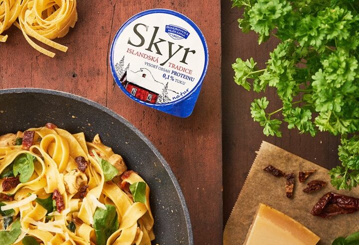 TOSKÁNSKÉ TĚSTOVINY s kuřecím masem a Skyrem