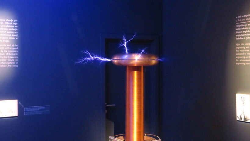 Nikola Tesla vystava Vystaviste Praha ilustracni foto