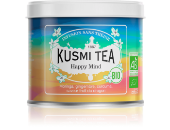 Kusmi Tea sypany bylinny caj Happy Mind Bio sacek 100 g Potten Pannen – Stanek 455 Kc