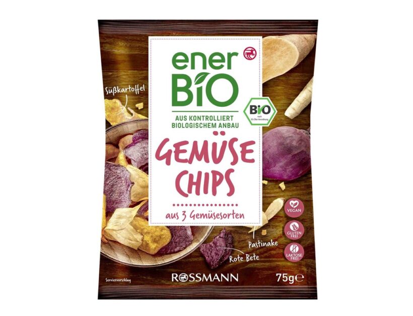 enerBiO ZELENINOVÉ CHIPSY