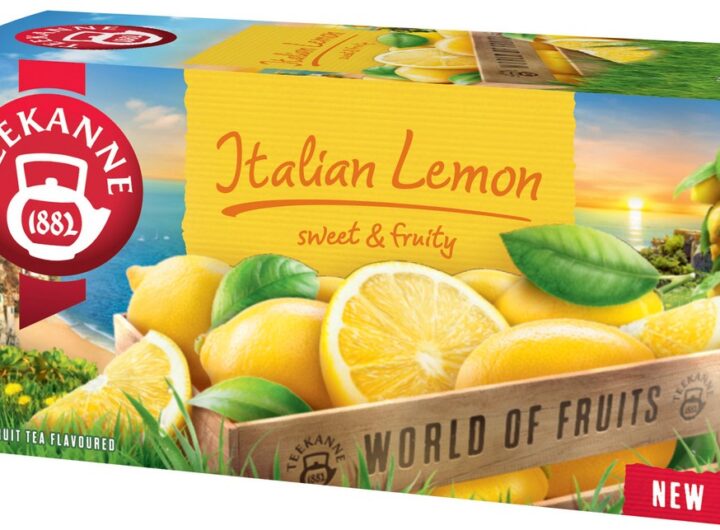 TEEKANNE World of Fruits Italian Lemon, TEEKANNE, čaj, EEKANNE Italian Lemon, Ovocné čaje, citrusové tóny, sladkost medu, čajové sáčky, vroucí vodou, čajové recepty,