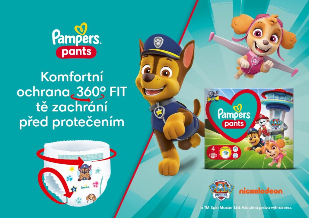 Pampers v limitované edici Paw Patrol