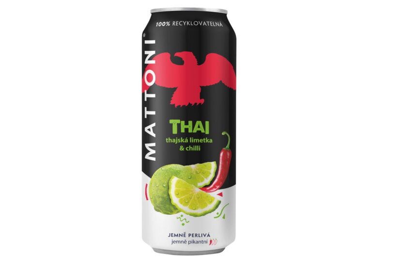 Mattoni, Mattoni THAI, minerální vody, chilli, plechovka