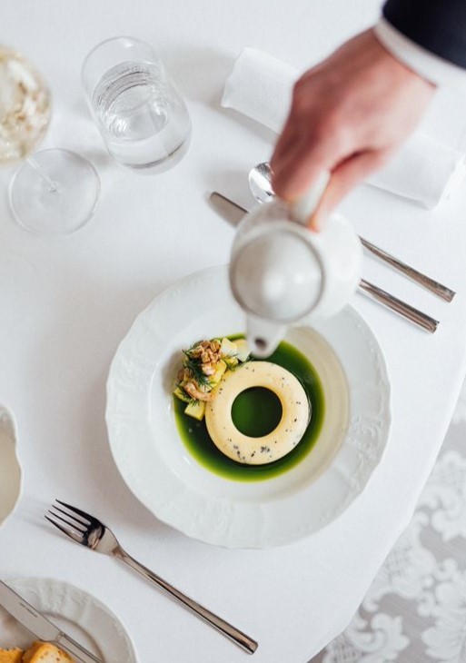 Krémová polévka s Mattoni a lanýžovou sedlinou