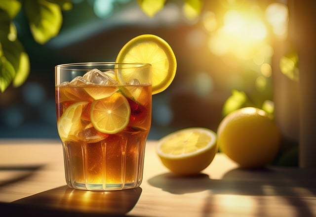 Super letní osvěžení: Perfektní ledové čaje pro dokonalou hydrataci 1 ledovy caj ilustracni napoj