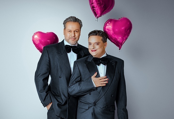 Klec bláznů s Tomášem Petříkem a Filipem Rajmontem_foto Alena Hrbková