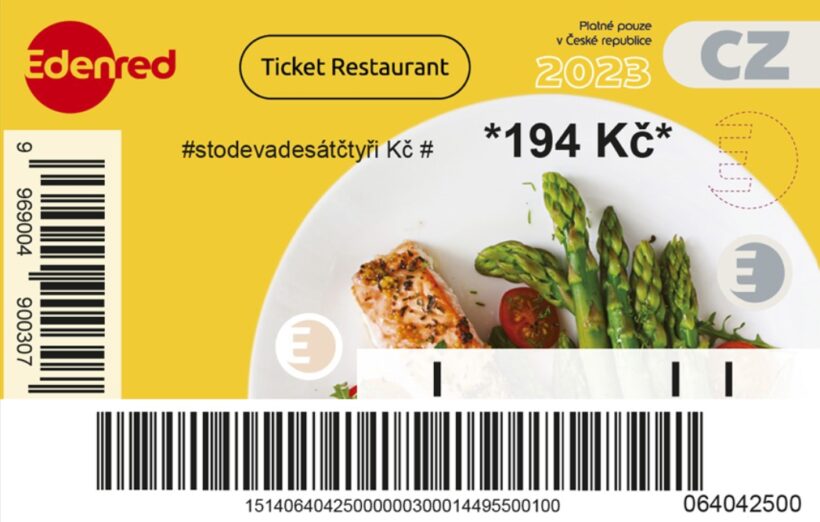 Stravenky Edenred 