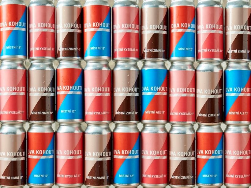 Dva kohouti, pivo, plechovka, Karlínský podnik, Lukáš Tomsa