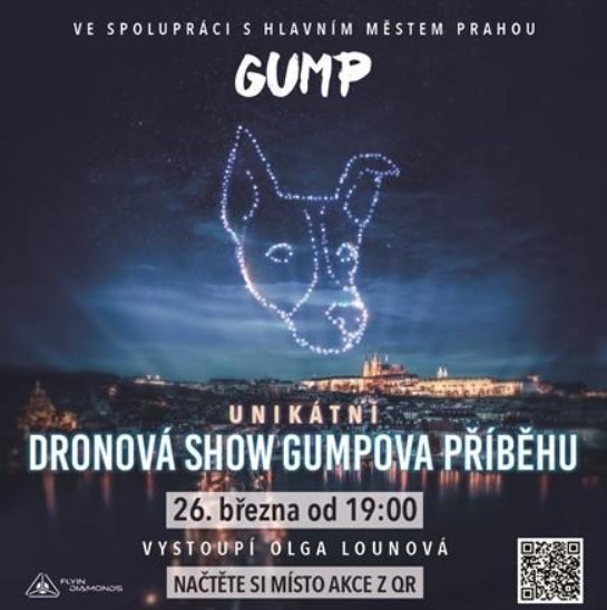 Nad Vltavou v Praze se uskuteční dronová show
