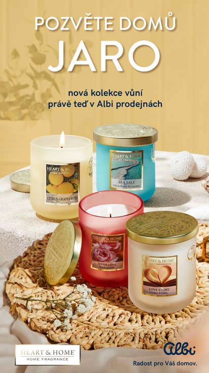Soutěž, life4you.cz, životní styl, vyhraj, Svíčky Heart & Home od Albi