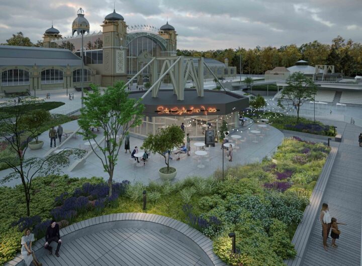 Střechy Křižíkových pavilonů