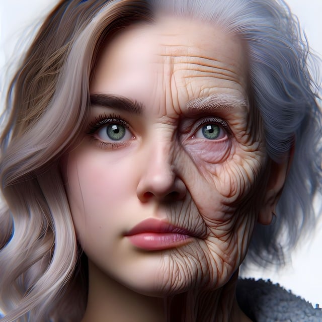 Ai generované, Žena, Tvář,Rozdíl mezi délkou života