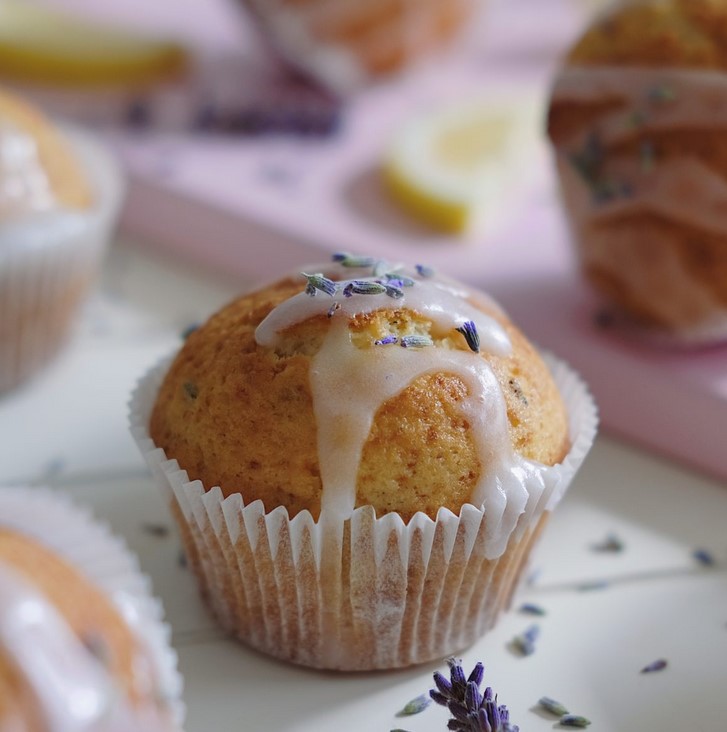 Levandulové muffiny