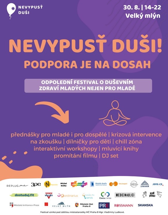 Festival Nevypusť duši! Podpora je na dosah