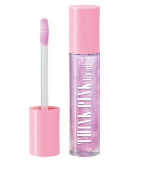 Ošetrující třpytivý olej na rty Think Pink