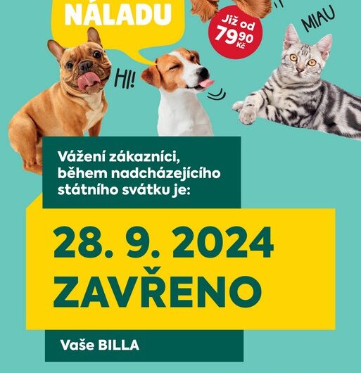 BILLA, 28. září, Den české státnosti,
