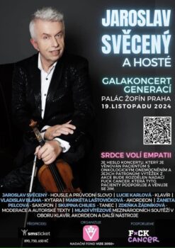 Benefiční galakoncert Jaroslava Svěceného s hosty upozorní na léčivý potenciál živé kultury. 