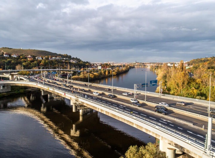 Barrandovský most , Praha, doprava