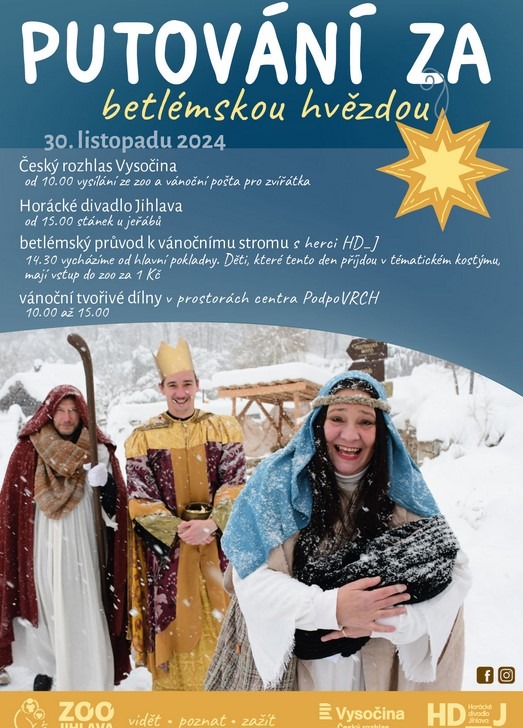 Budeme putovat za betlémskou hvězdou!