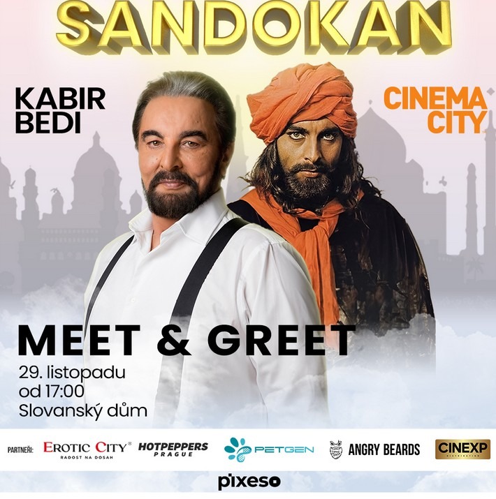 Sandokan míří do Prahy: Kabir Bedi zavzpomíná na život v Česku a setká se s fanoušky