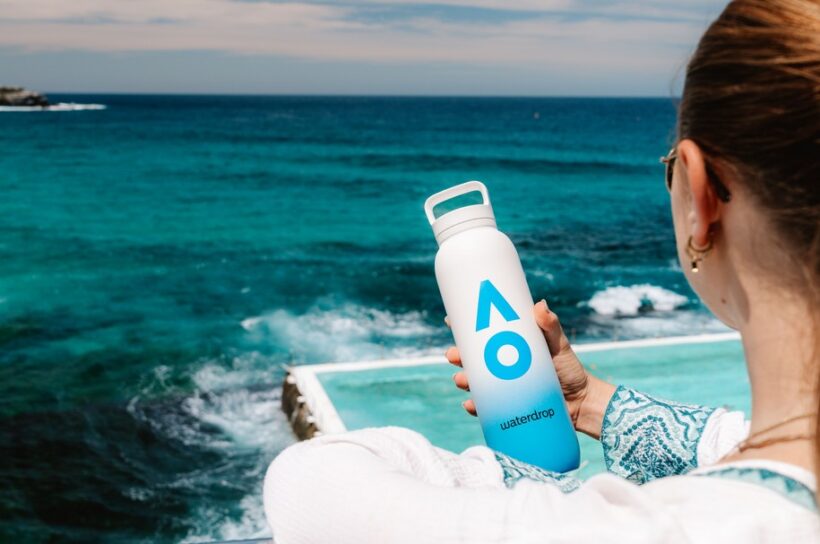 Australian Open, Dehydratace, waterdrop , AO Functional Bottles