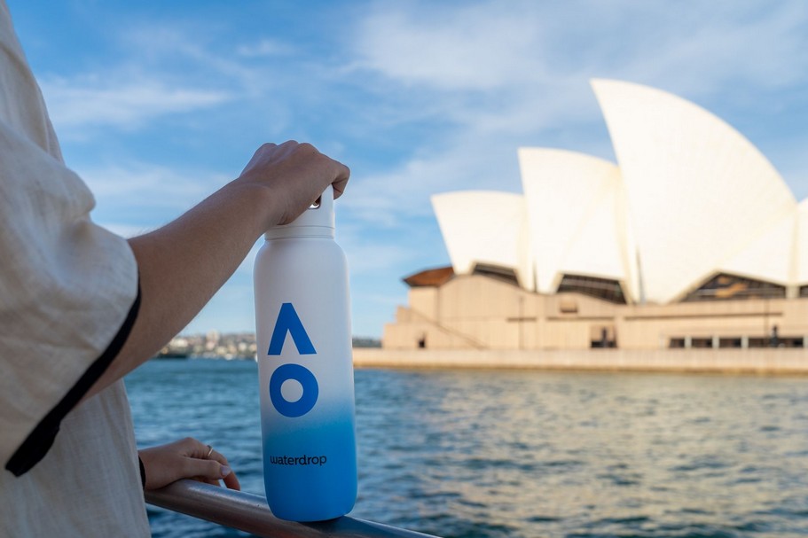 Australian Open, Dehydratace, waterdrop , AO Functional Bottles