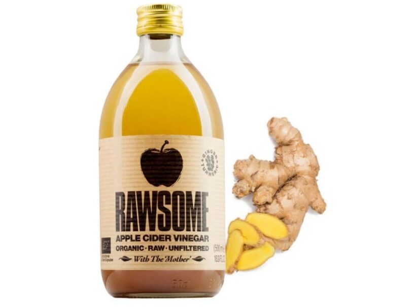 Rawsome – bio jablečný ocet se zázvorem a kurkumou 