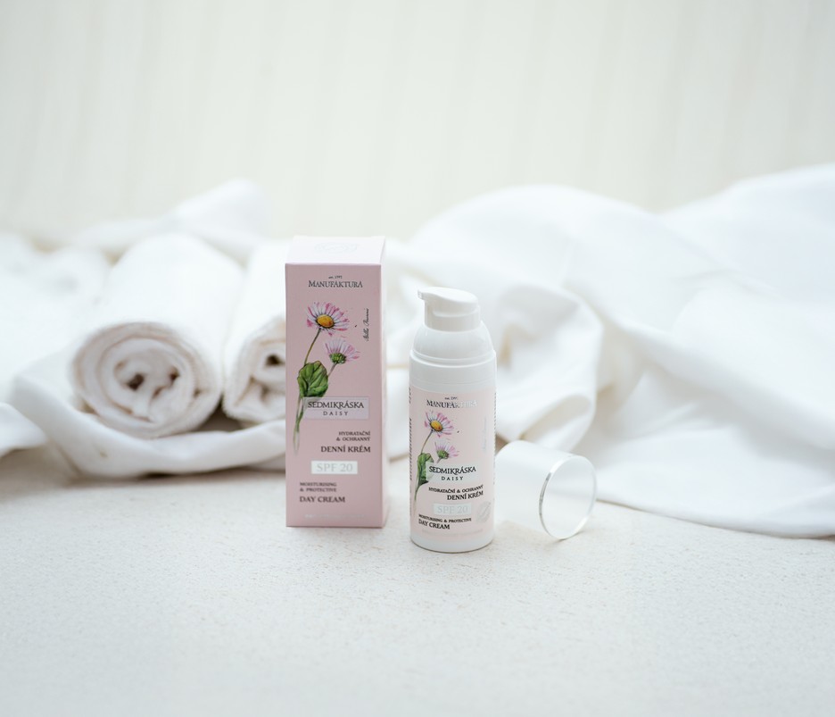 Hydratační & ochranný denní krém SPF 20 Sedmikráska, Manufaktura, kosmetika, krém