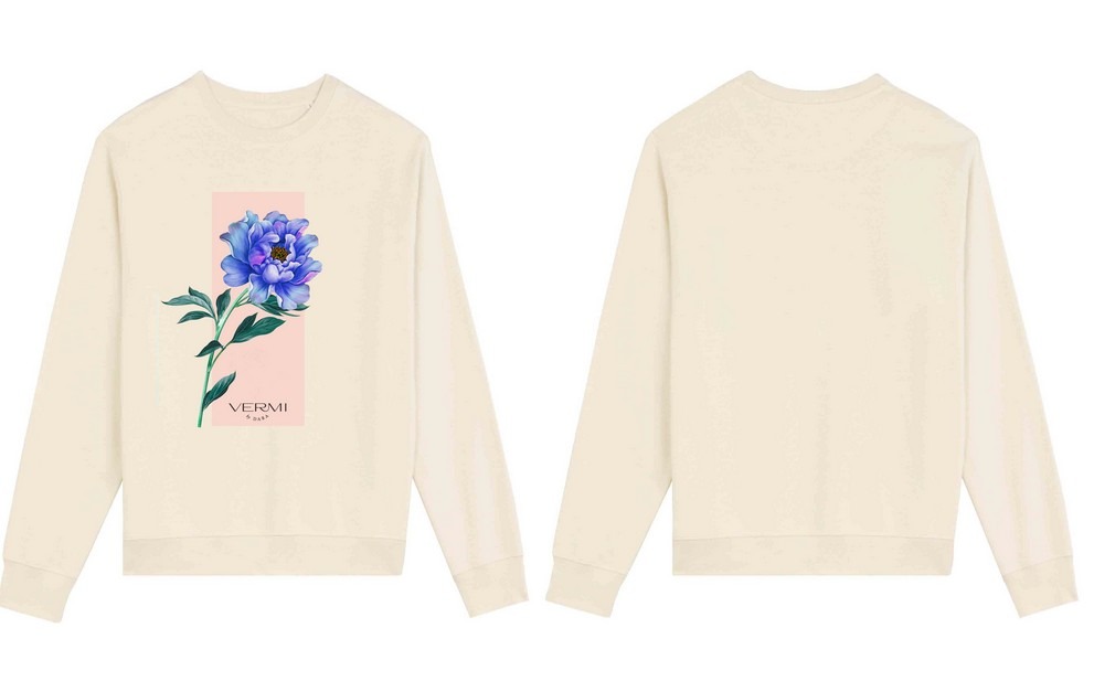 VERMI by DARA, květinová kolekce, Mikina Flowers, Tepláky Flowers
