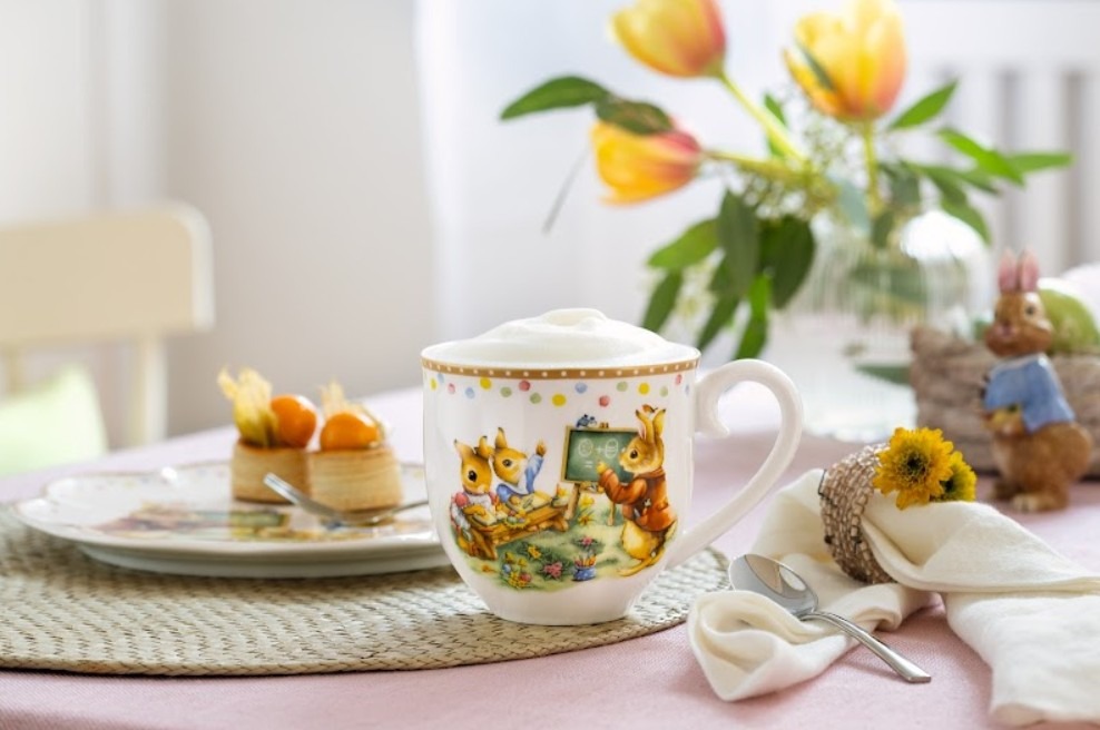 Villeroy & Boch, Velikonoce, Pestrobarevná vajíčka, nadýchaný beránek, pobíhající koledníci,