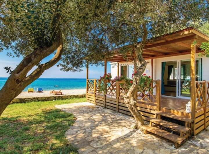 Chorvatsko , cestování, Kempování v Chorvatsku, mobilní dům, bungalov