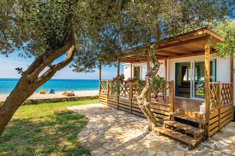 Chorvatsko , cestování, Kempování v Chorvatsku, mobilní dům, bungalov