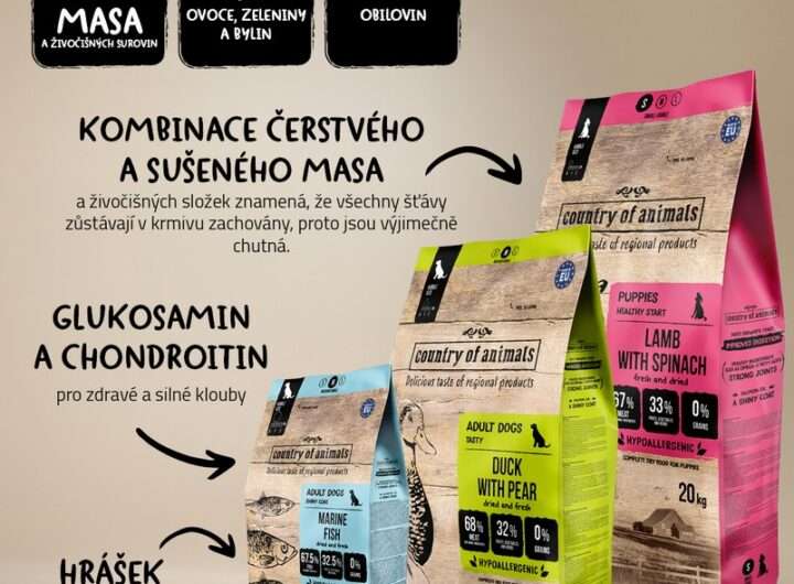 AG FOODS, Česká rodinná firma, Country of Animals, Zdravý život , pes, kočka,