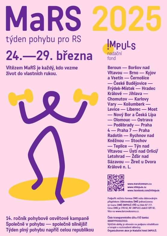 Kruhové tréninky, taiči, běh, Cvičí proti roztroušené skleróze, skleróza, nemoc, zdraví, Praha, Beroun, Brno, MaRS