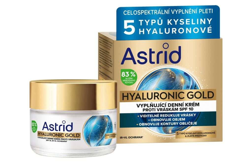 Astrid Hyaluronic Gold, Astrid, kosmetika, krém, sérum,