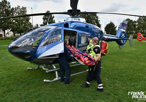 plovoucí heliport, Praha, zdraví, životní styl, vrtulník, záchranáři