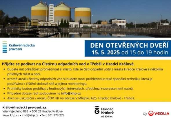 Den otevřených dveřích, Hradec Králové, Čistírna odpadních vod HK
