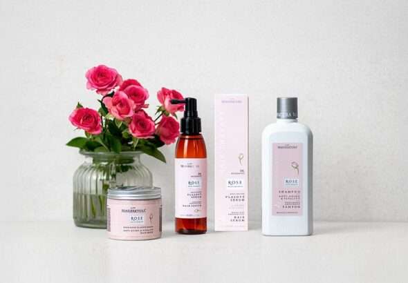 anti-aging, Manifaktura, péče, vlasy, růže,