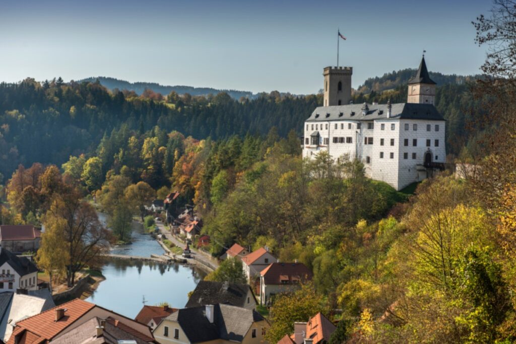 Jižní Čechy, cyklosezona, cyklistika, kolo, cestování, Rožmberk nad Vltavou,, Letorádek Bellarie