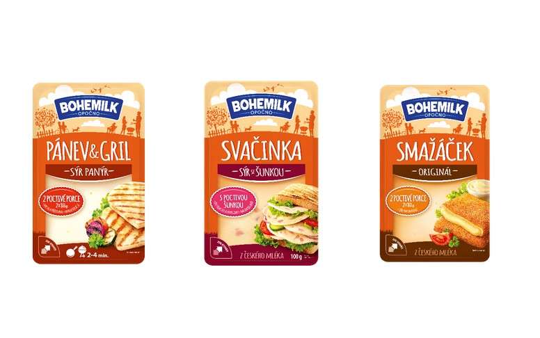 Bohemilk Opočno, sýr, Panýr, Smažáček, Svačinka