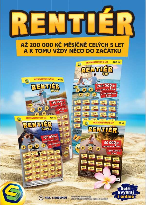 Wellness pro psa, Sazka, Rentiér