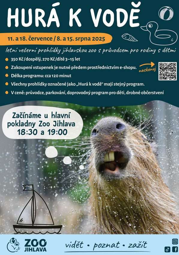 Zoo Jihlava , večerní prohlídky , cestování, léto, prázdniny