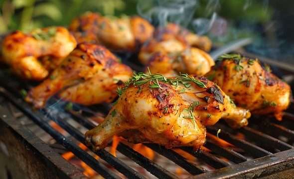 Grilování , maso, zelenina, ovoce, sýr, ryba, děti, léto, pohoda,