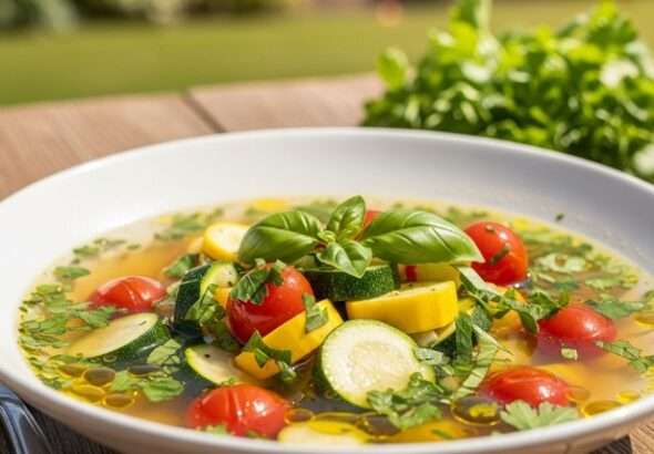 Lehká letní polévka, polévka, vaření, recept, léto, životní styl,