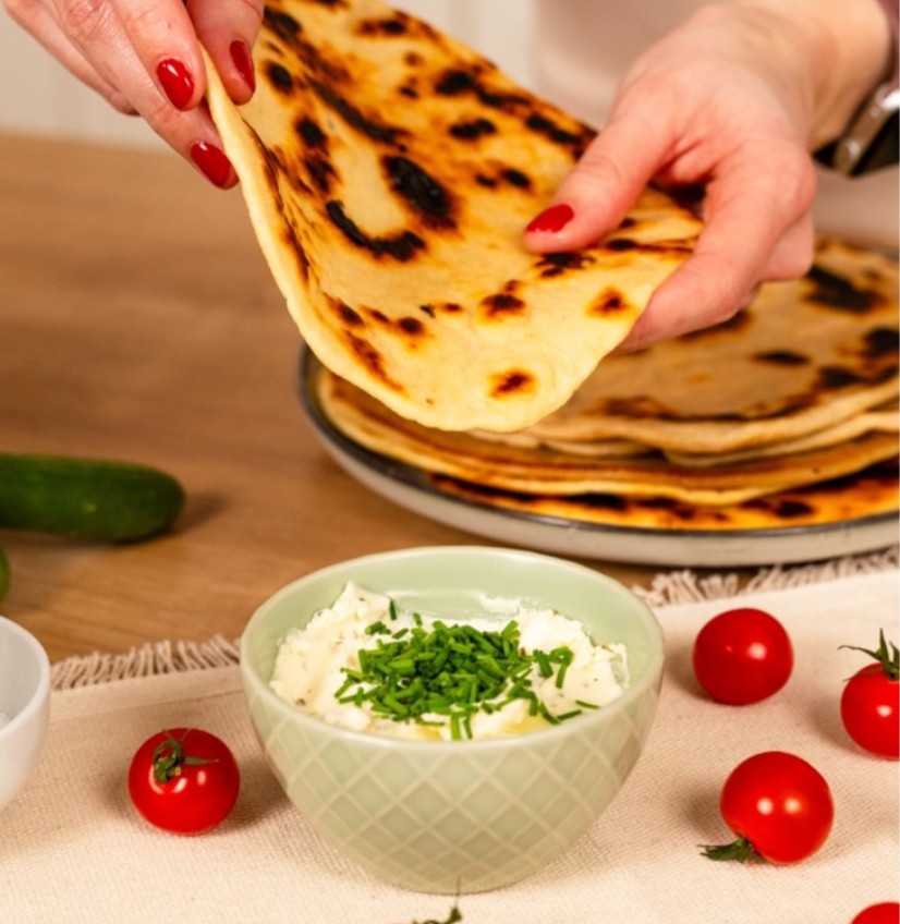 chlebové placky, vaření, recept