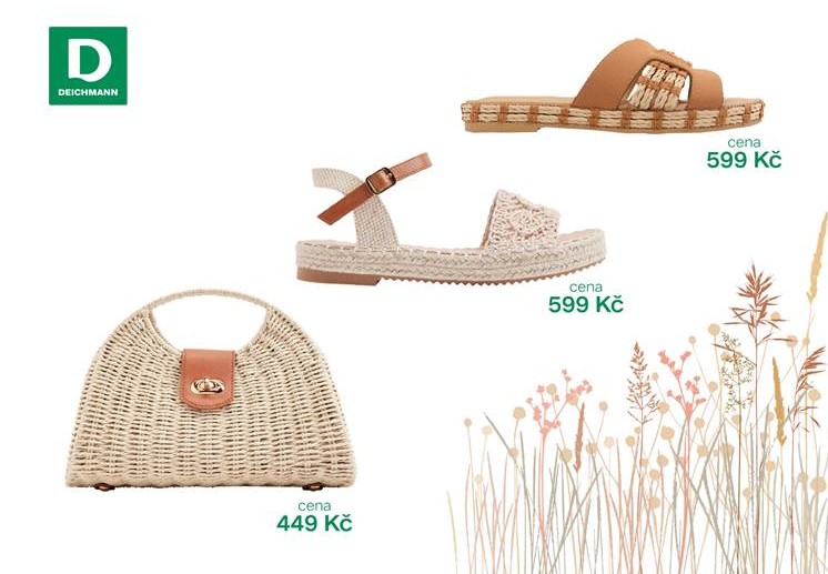 DEICHMANN, obuv, Sláma, lýko, juta, ratan